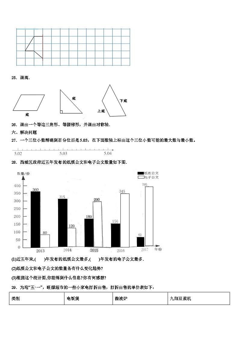 2022-2023学年大冶市数学四年级第二学期期末质量跟踪监视试题含解析第3页
