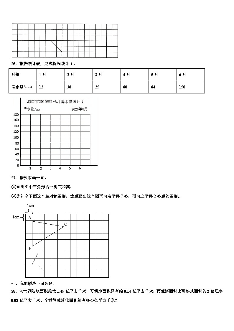 2022-2023学年榆林市绥德县数学四下期末综合测试模拟试题含解析第3页