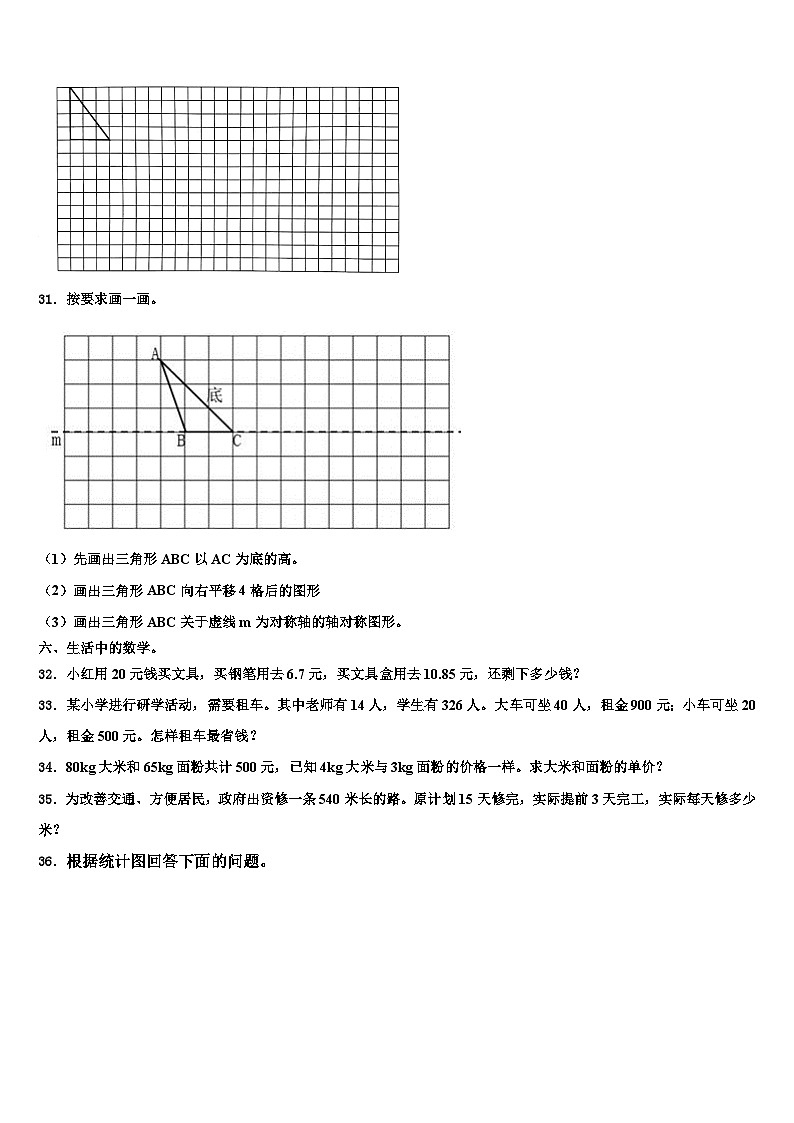 2022-2023学年邯郸市邯山区四年级数学第二学期期末考试模拟试题含解析第3页