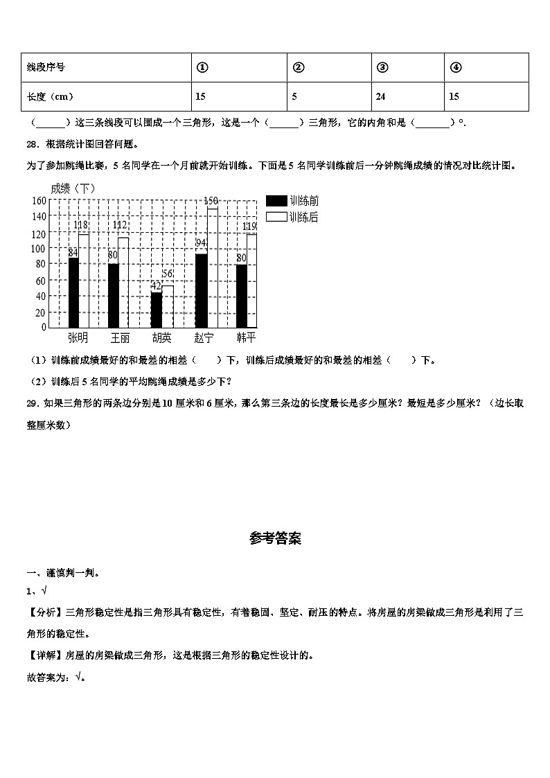 2023年湖北省随州市广水市数学四年级第二学期期末经典试题含解析第3页