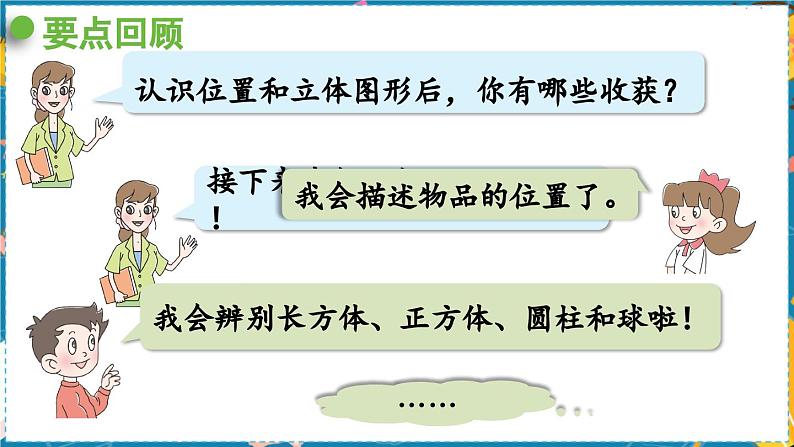 数学青岛一(上) 八 雪山乐园—总复习 领域二 空间与图形 PPT课件03