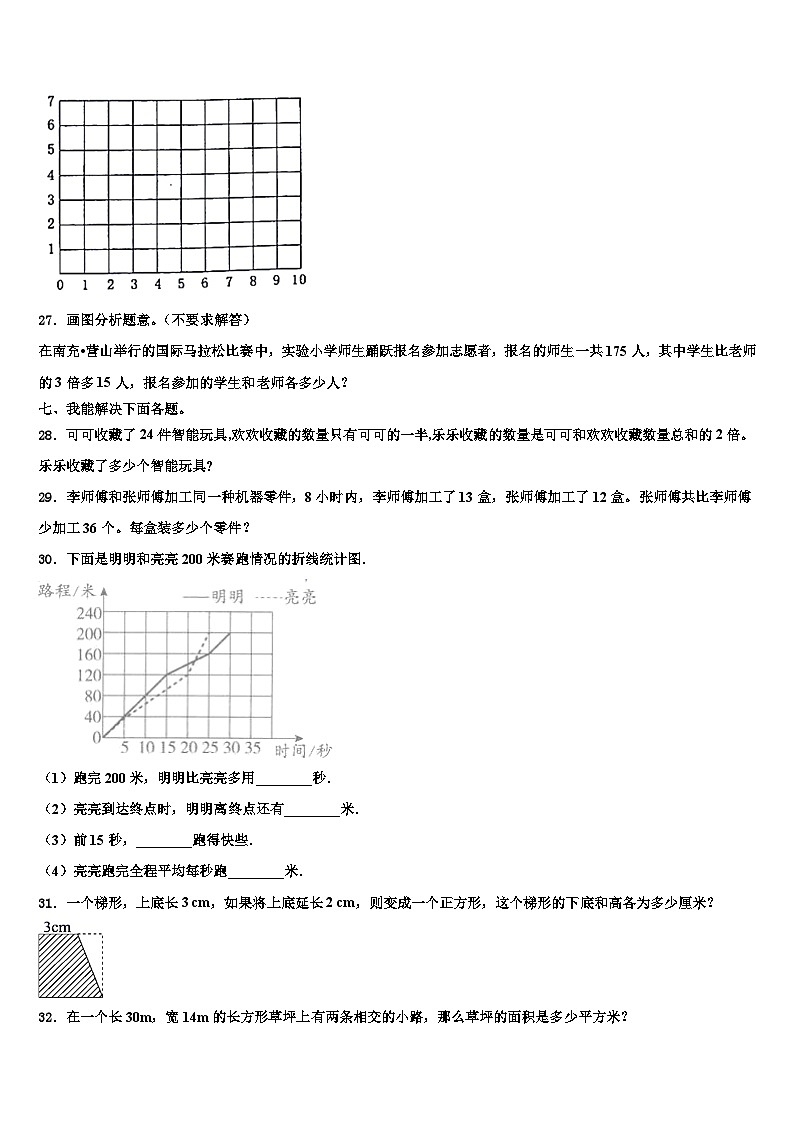 灵石县2022-2023学年四年级数学第二学期期末达标测试试题含解析第3页