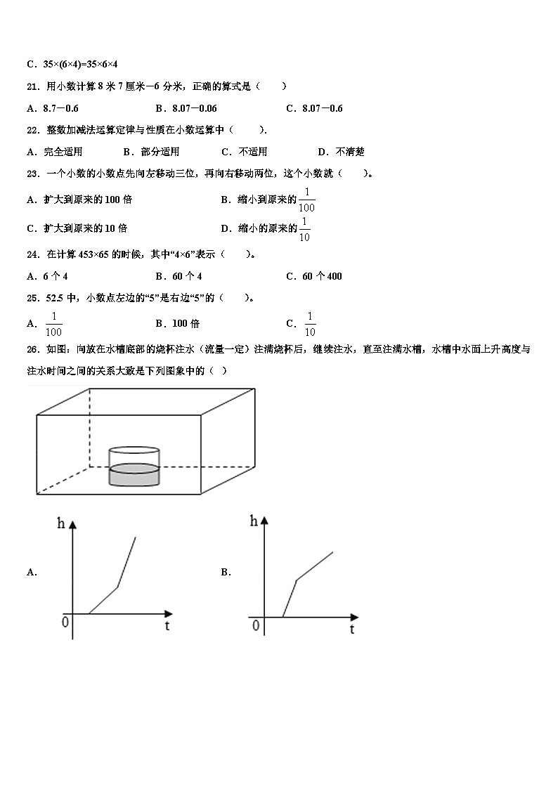 甘肃省陇南市礼县2022-2023学年数学四年级第二学期期末学业水平测试试题含解析第2页