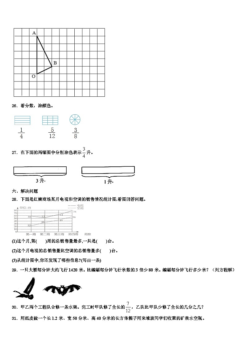 2022-2023学年乐山市峨眉山市数学六下期末考试模拟试题含解析第3页