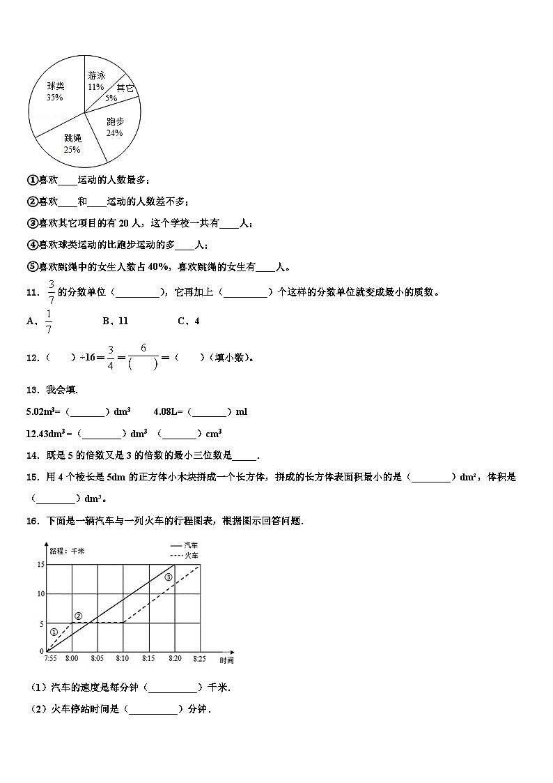 2022-2023学年安徽省芜湖市弋江区数学六年级第二学期期末考试试题含解析第2页