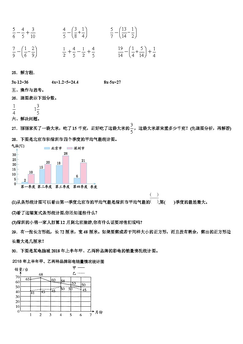 2022-2023学年山东省济南市章丘区数学六下期末达标检测试题含解析03