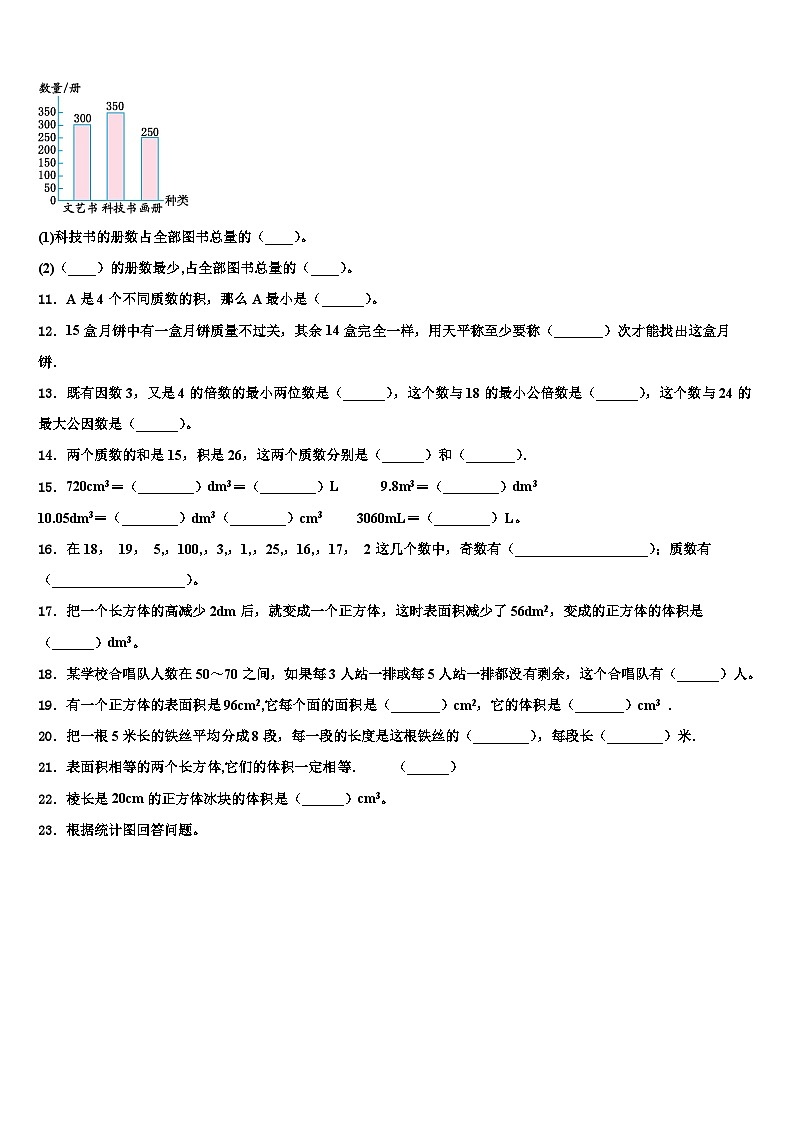 2022-2023学年广东省肇庆市四会市星华学校数学六下期末检测试题含解析第2页