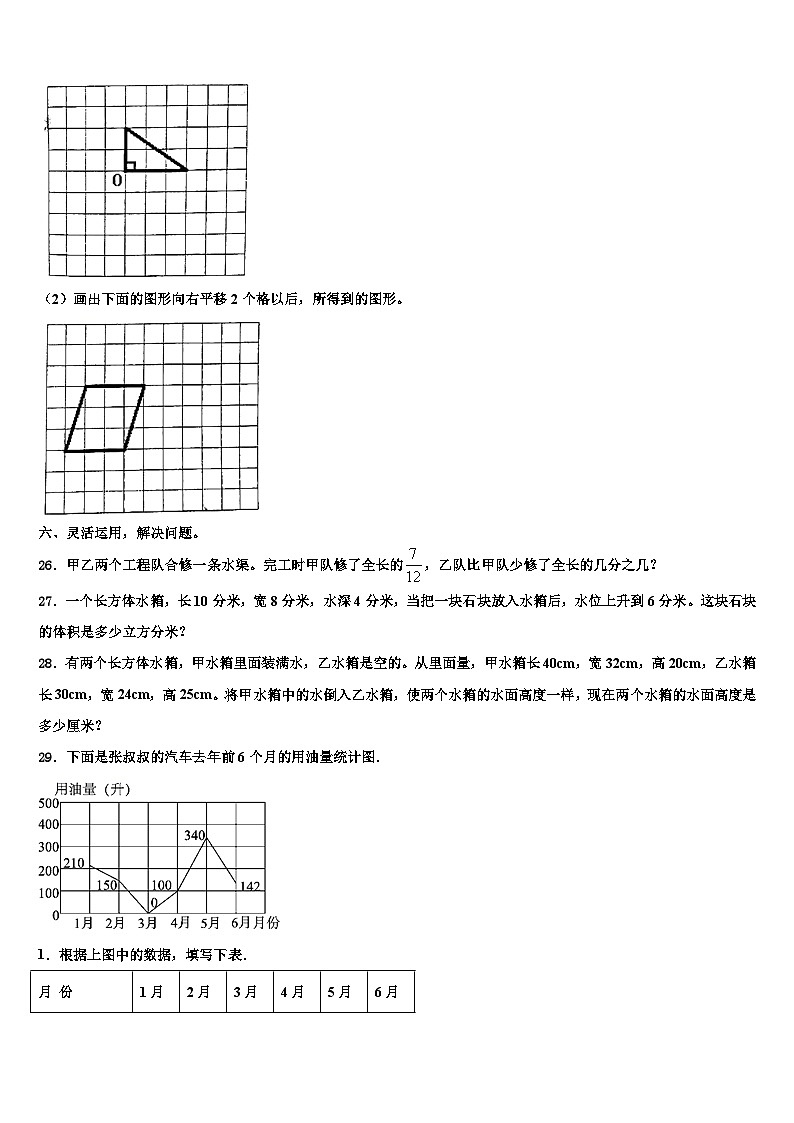 2022-2023学年德格县数学六年级第二学期期末教学质量检测模拟试题含解析03