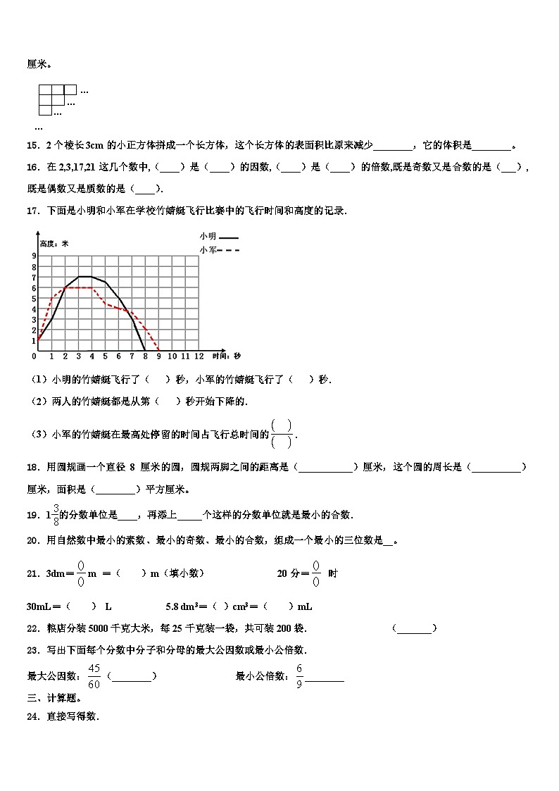 2022-2023学年隆安县数学六年级第二学期期末调研试题含解析第2页