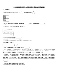 2023届崇义县数学六下期末学业质量监测模拟试题含解析