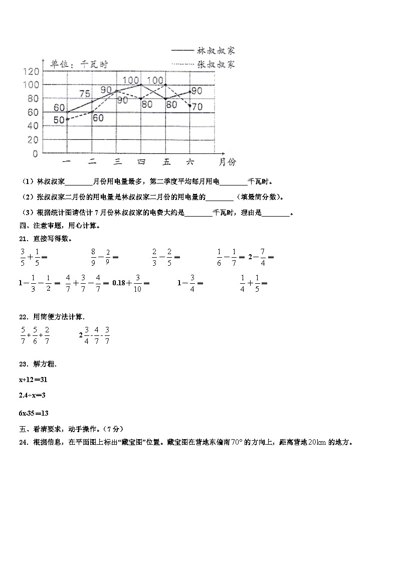 龙江县2022-2023学年数学六下期末统考试题含解析第3页