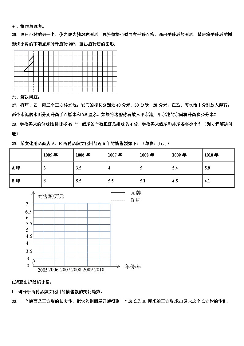2023年河北省保定市竞秀区数学六下期末复习检测模拟试题含解析第3页