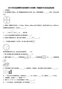 2023年河北省邯郸市成安县数学六年级第二学期期末学业质量监测试题含解析