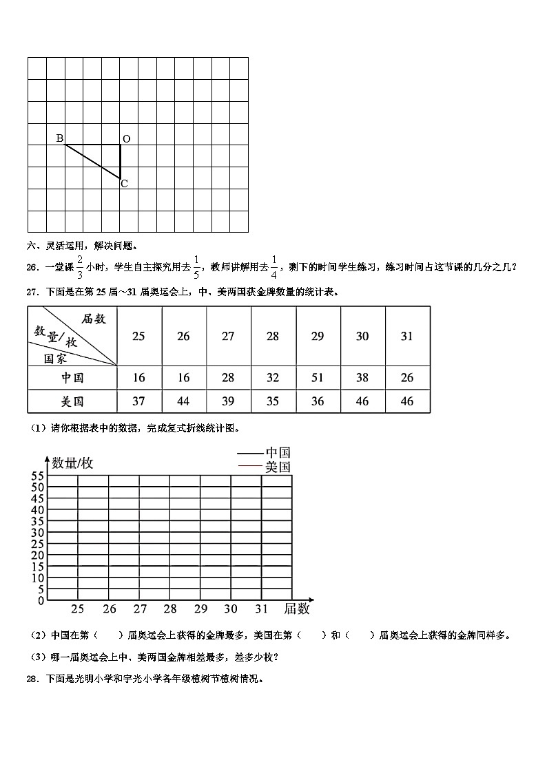 2023年河南省信阳市商城县数学六年级第二学期期末预测试题含解析03