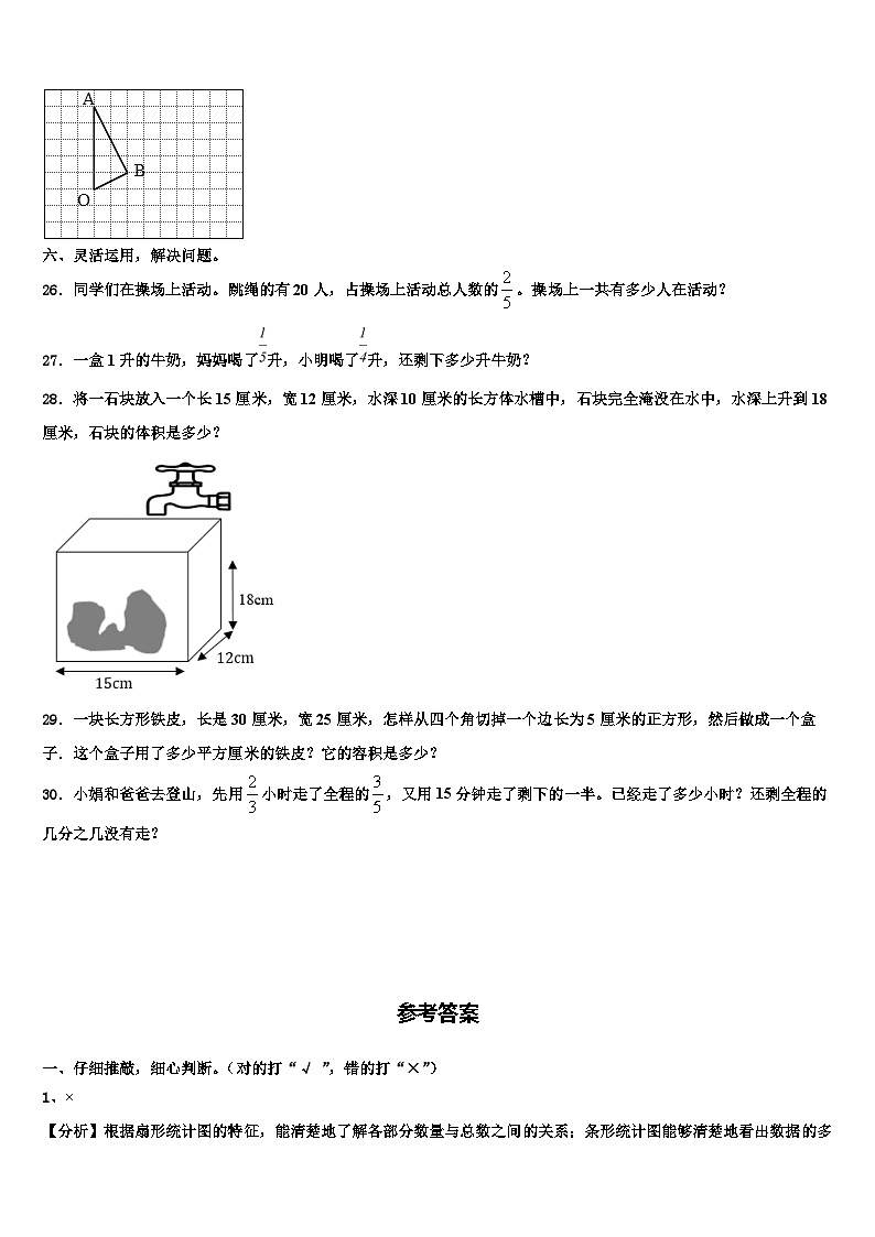 2023年湖北省黄石市铁山区数学六年级第二学期期末达标检测模拟试题含解析第3页