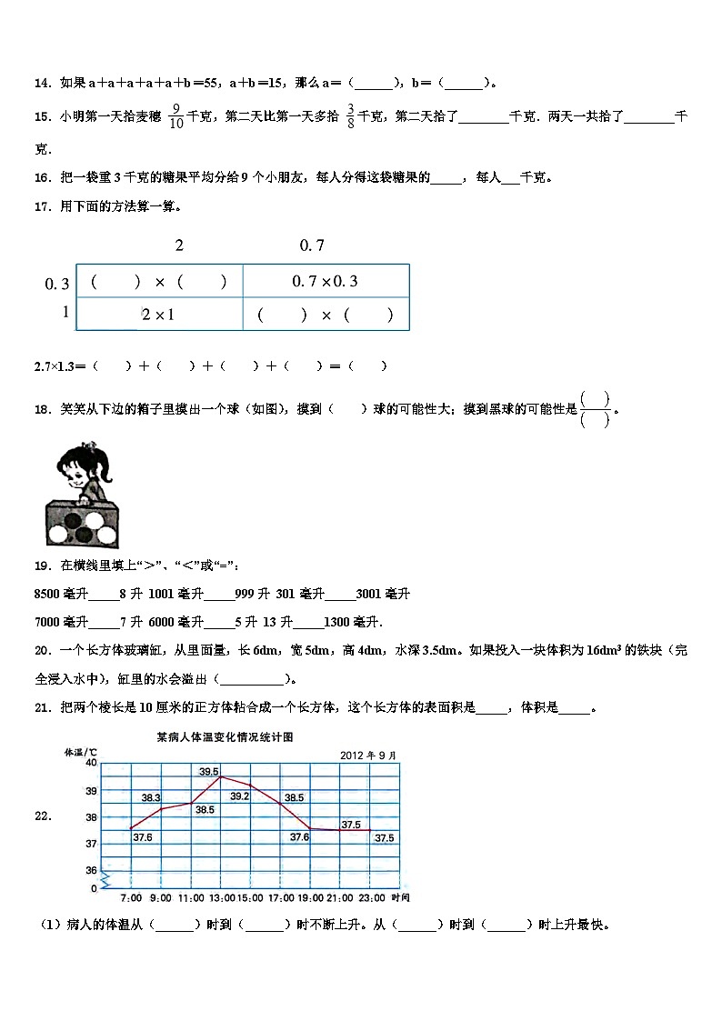 2023年湖南省常德市汉寿县六年级数学第二学期期末达标测试试题含解析第2页