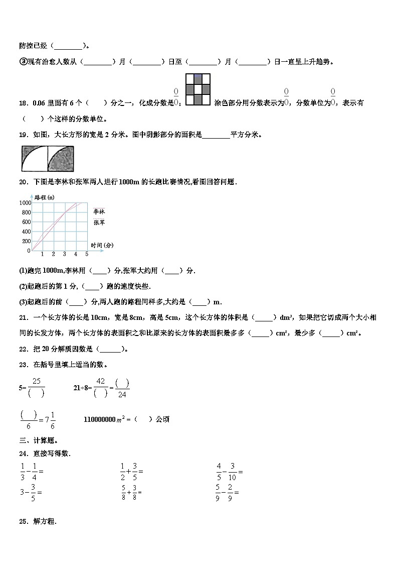 周口市郸城县2022-2023学年数学六下期末质量跟踪监视模拟试题含解析第3页