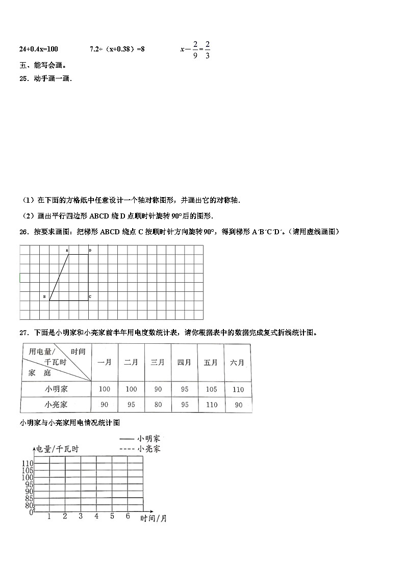 四川省凉山州宁南县2023年数学六下期末考试模拟试题含解析第3页