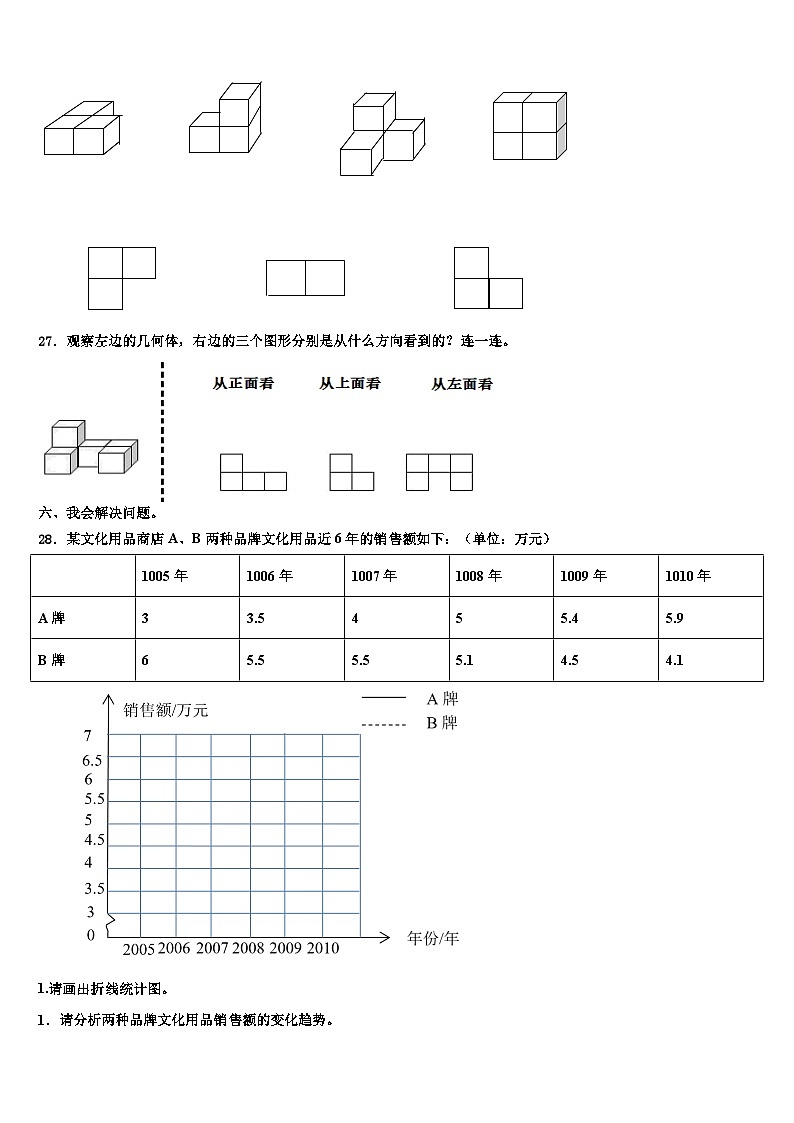 四川省宜宾县双龙镇2023年数学六年级第二学期期末调研试题含解析第3页