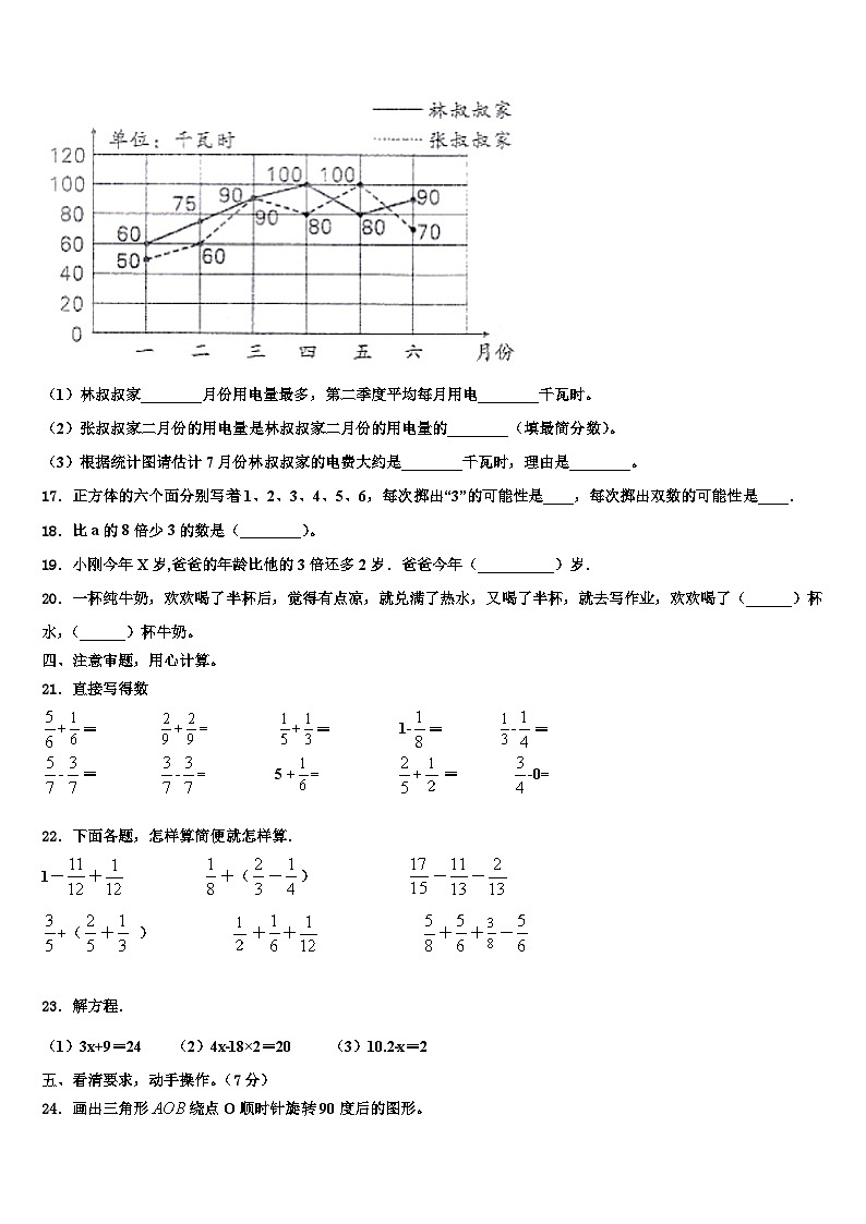 山东省青岛市市南区2022-2023学年数学六年级第二学期期末监测试题含解析第3页