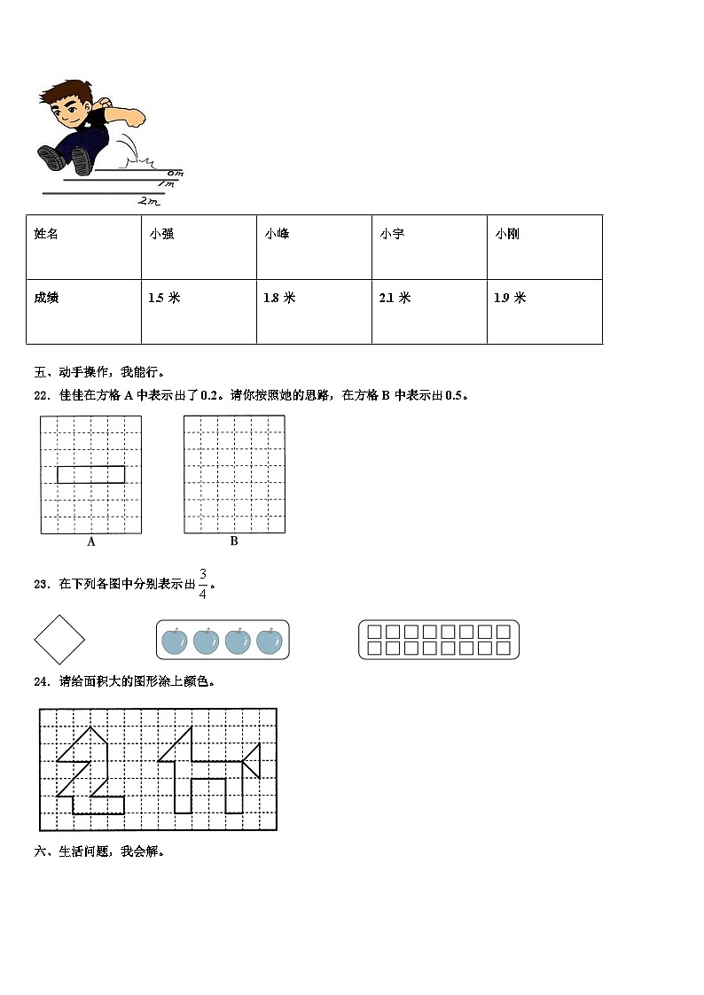 2022-2023学年都匀市数学三下期末达标检测模拟试题含解析第3页