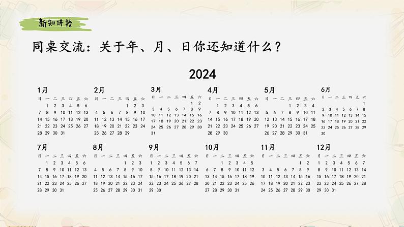 三年级下学期《年、月、日》精品课件第4页