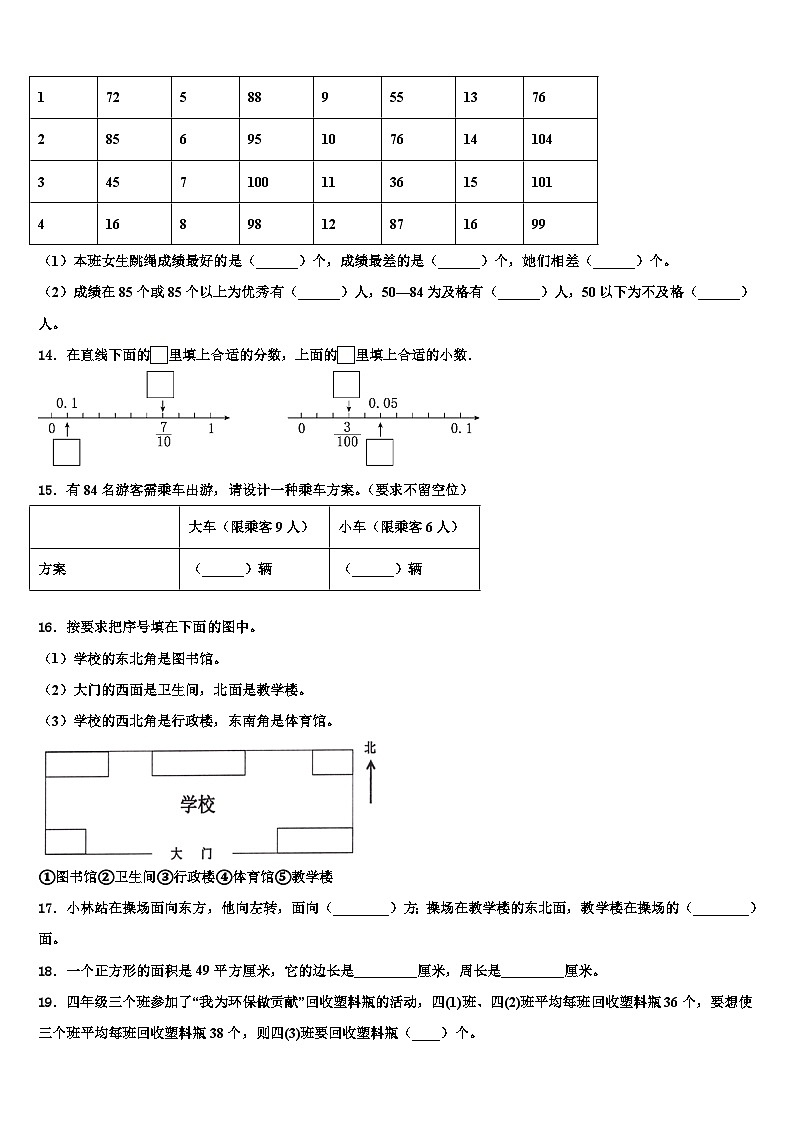 福建省厦门市思明区民立二小2023年数学三下期末检测试题含解析第2页