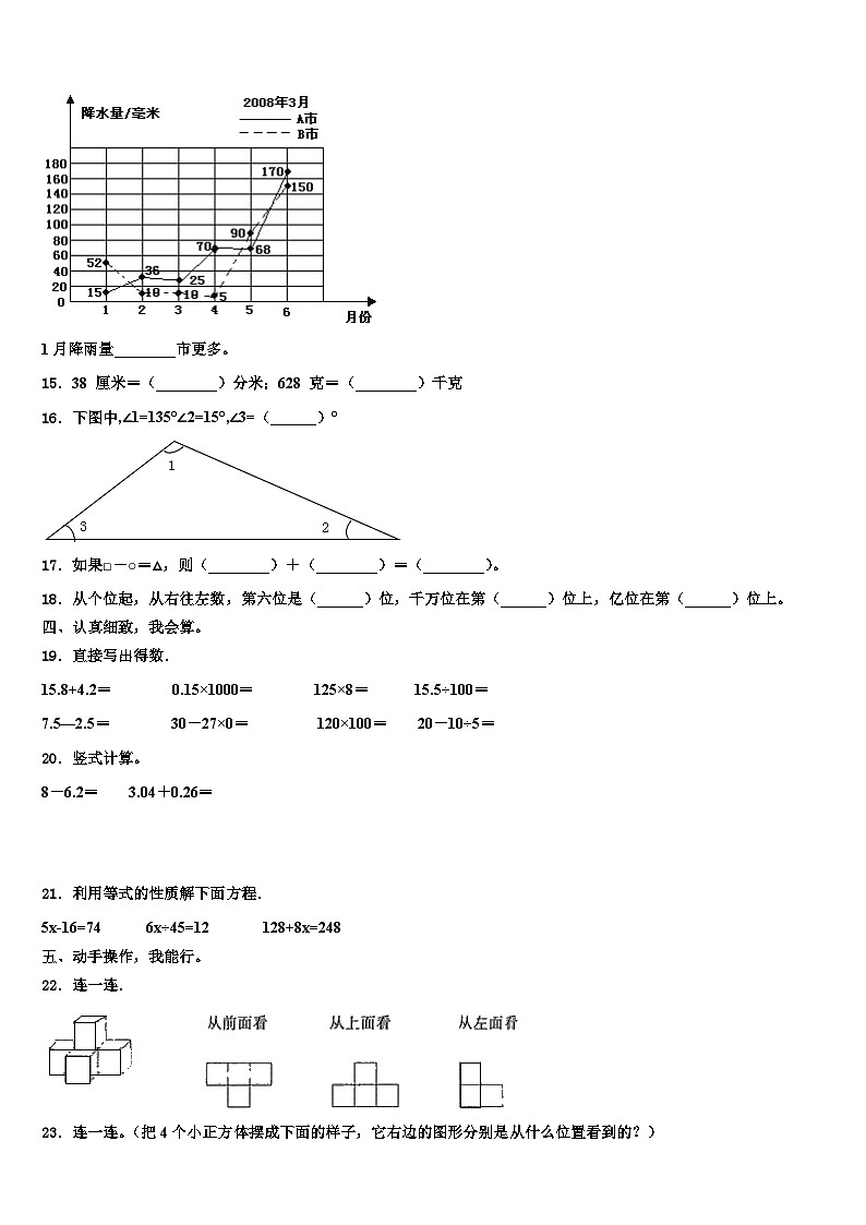 2023届广东省肇庆市朝阳教育集团数学四下期末经典模拟试题含解析第2页