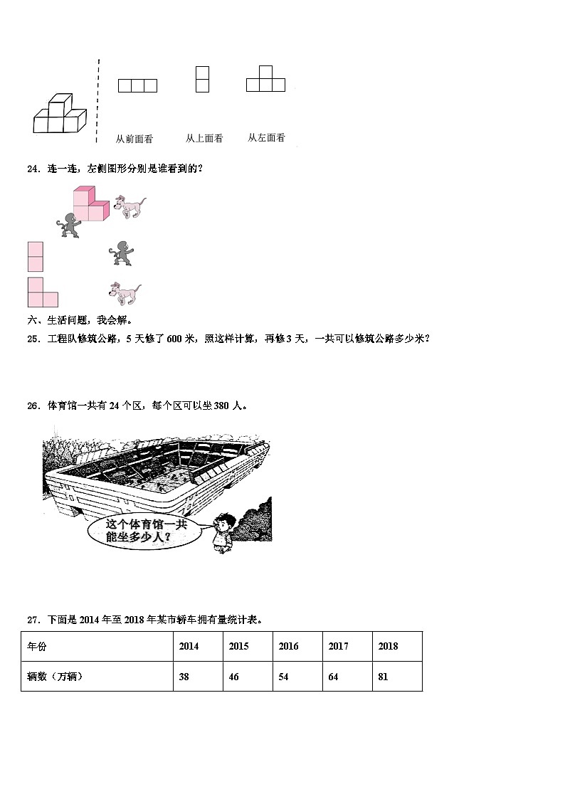 2023届广东省肇庆市朝阳教育集团数学四下期末经典模拟试题含解析第3页