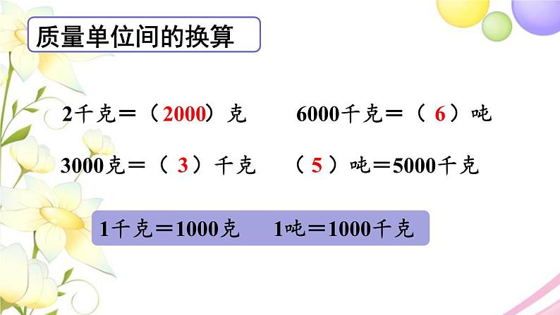 青岛版小学三年级数学上册回顾整理__总复习专题一数与代数第2课时量的计量分数的初步认识作业课件第6页