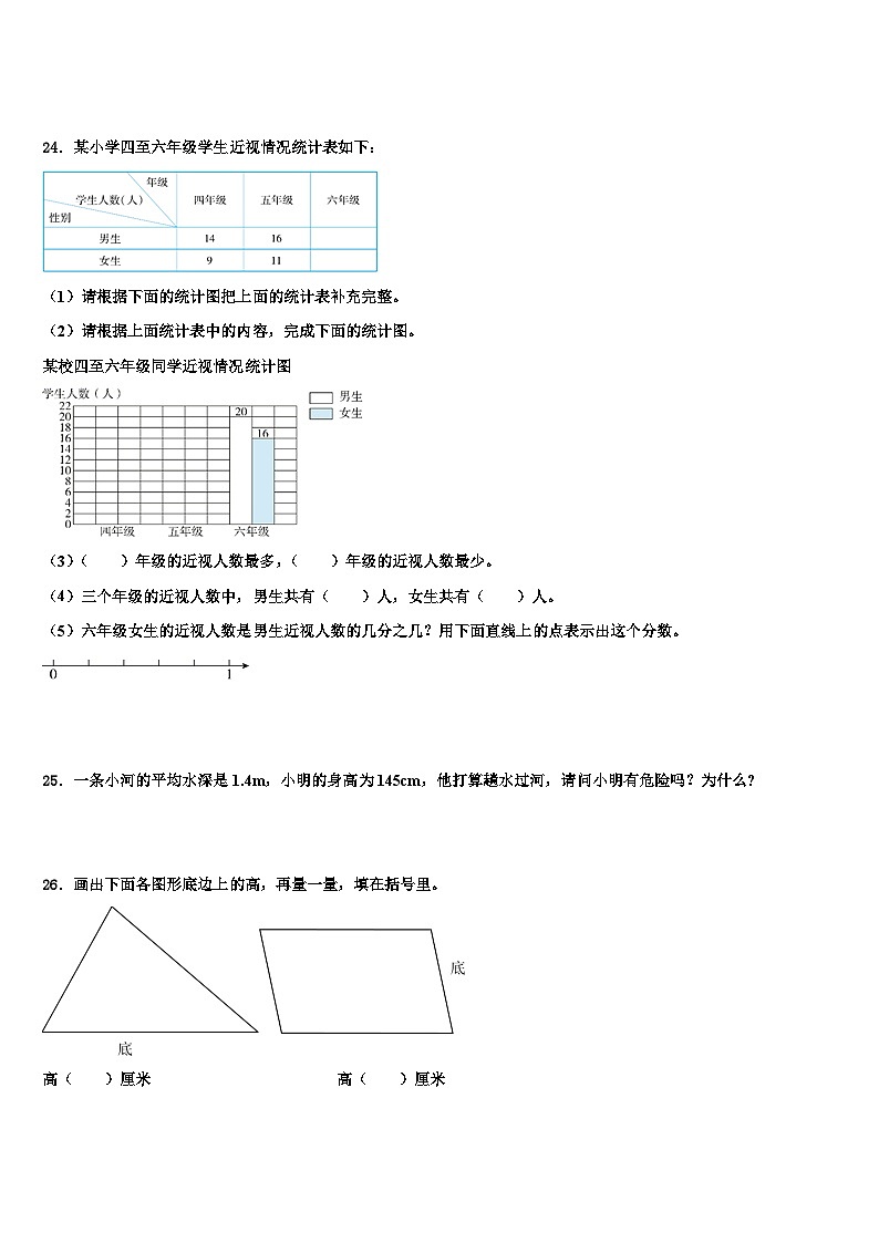 福建省福州市仓山区2023年四年级数学第二学期期末联考试题含解析第3页