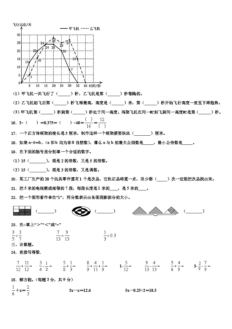2022-2023学年临沂市罗庄区数学五年级第二学期期末质量跟踪监视试题含解析第3页