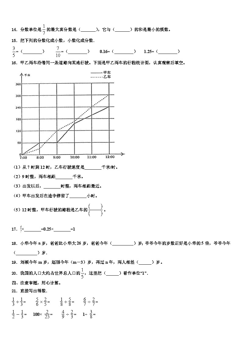 2023届广东省汕头市潮阳区数学五下期末经典模拟试题含解析02