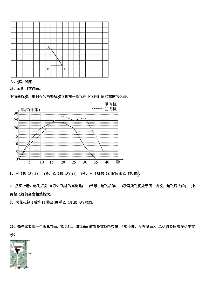 2023届榆林市佳县数学五下期末达标检测模拟试题含解析03