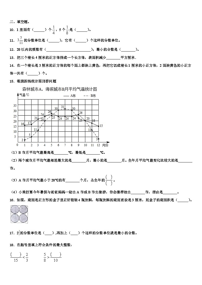 2023届河北省秦皇岛市数学五年级第二学期期末经典试题含解析第2页