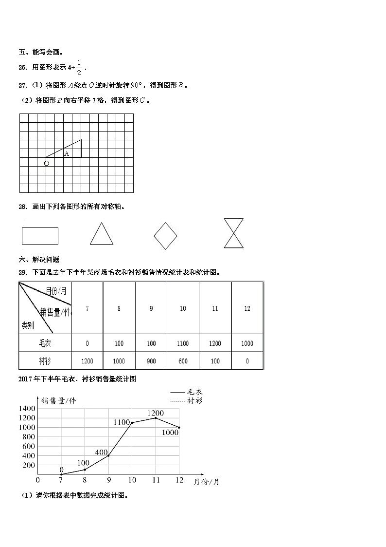 2023屆陜西省漢中市數(shù)學(xué)五下期末學(xué)業(yè)水平測(cè)試試題含解析第3頁(yè)