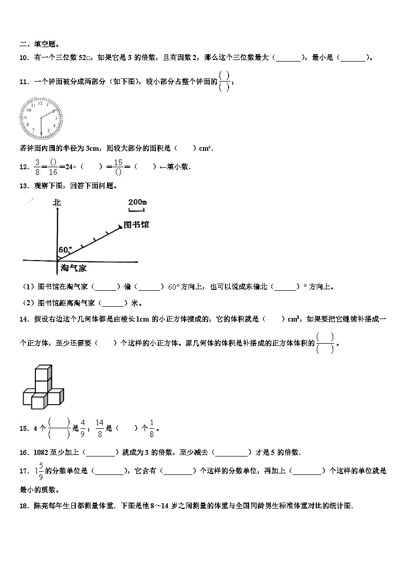 2023届黄山市徽州区数学五下期末统考模拟试题含解析第2页
