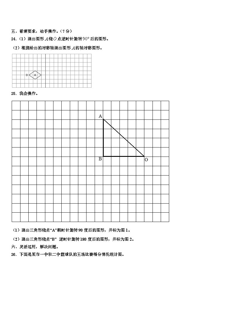 宝鸡市陇县(当地女孩喜欢吃面,有秦腔戏)2022-2023学年数学五下期末调研试题含解析03