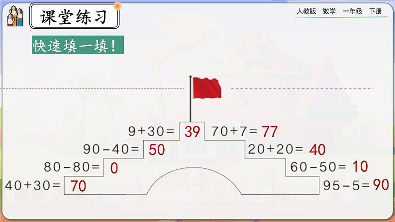 【2023教材插图】人教版数学一年级下册 6.2《练习十四》课件(送教案+练习)07