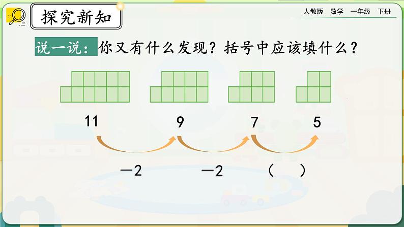 【2023教材插图】人教版数学一年级下册 7.3《稍复杂的图形和数字的变化规律》课件(送教案+练习)05