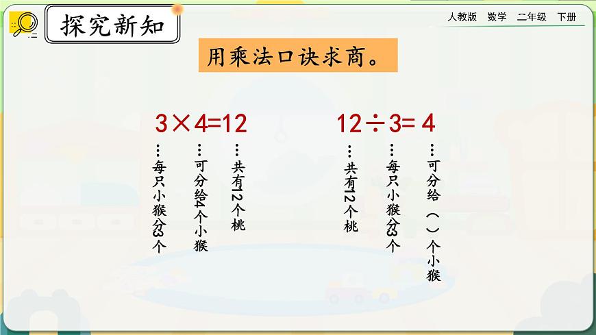 【2023最新插圖】人教版數(shù)學(xué)二年級(jí)下冊 2.2.1《用乘法口訣求商（1）》課件第8頁