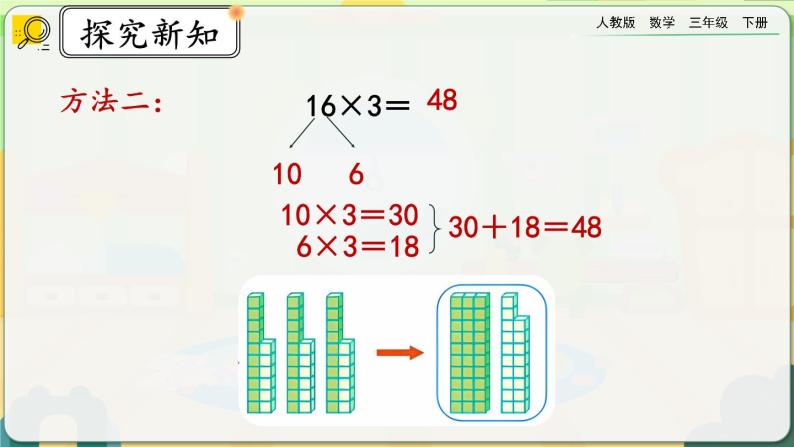 【2023最新插图】人教版数学三年级下册 4.1.1《两、三位数乘一位数口算》课件（送教案+练习）05