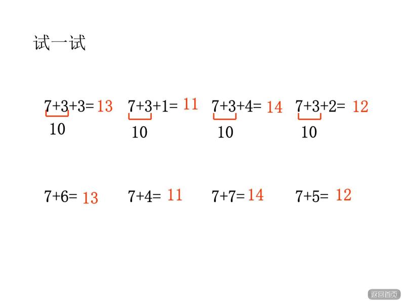 青岛版小学数学一年级上学期第7单元7、6加几课件04