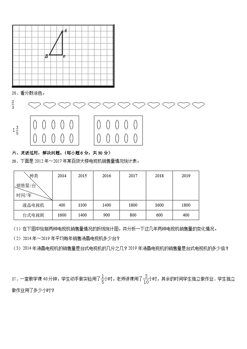 2022-2023学年惠水县五下数学期末联考模拟试题含答案第3页