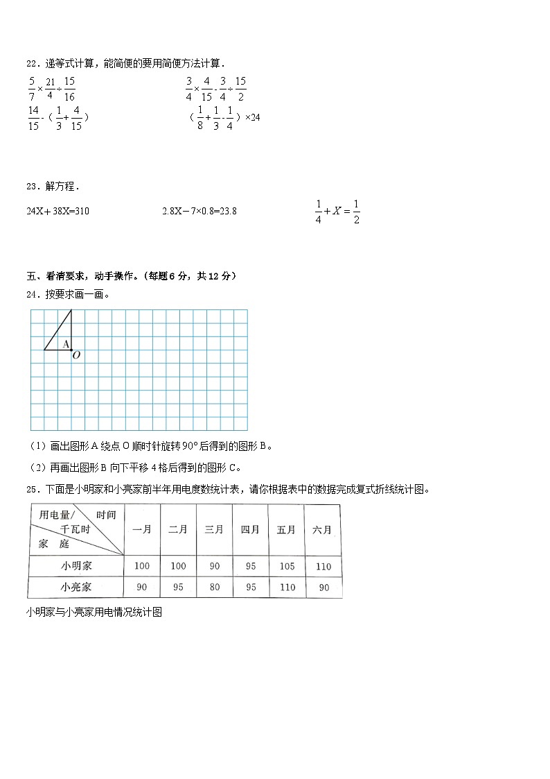 2022-2023学年永平县数学五下期末质量跟踪监视试题含答案03