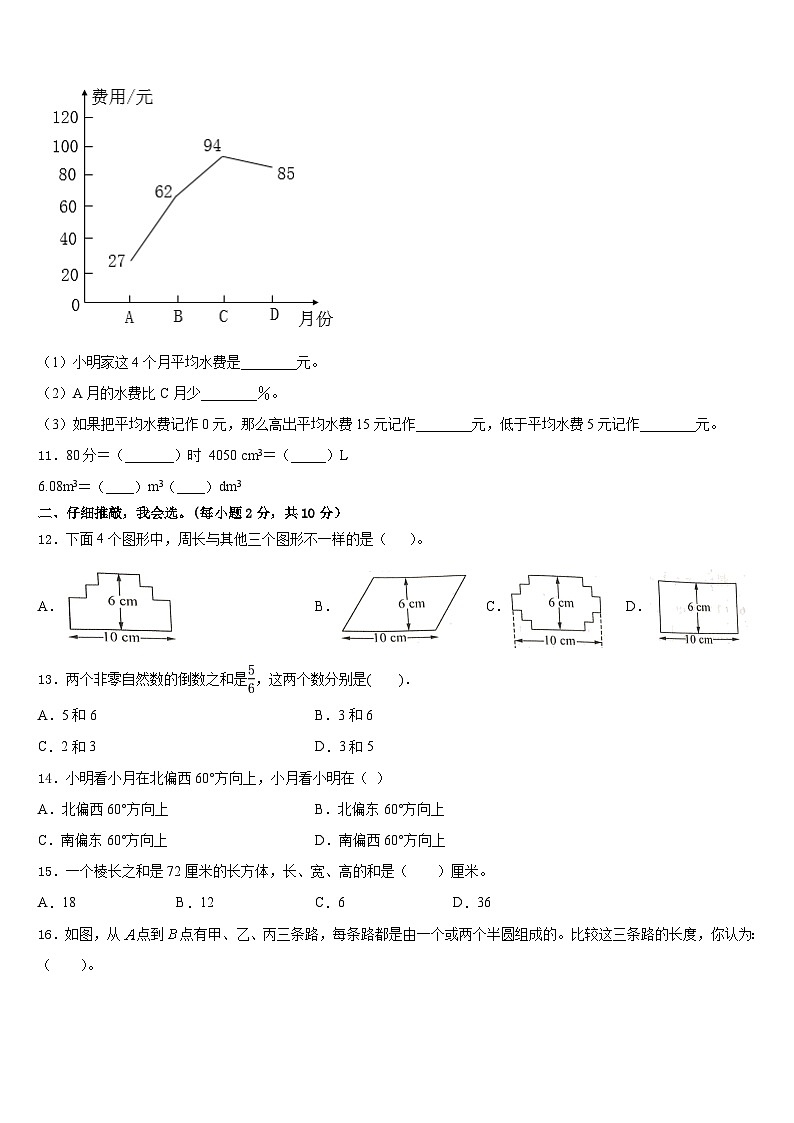2022-2023学年江苏省盐城市射阳县数学五下期末学业水平测试试题含答案第2页