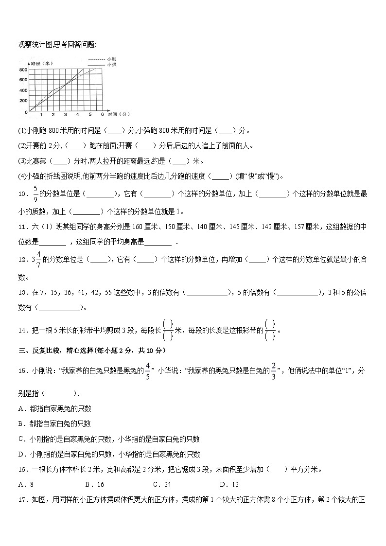 2022-2023学年福建省漳州市华安县五下数学期末达标检测试题含答案第2页