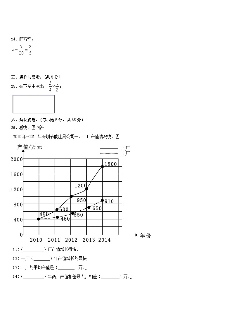 2022-2023学年福建省仙游县五下数学期末学业质量监测试题含答案第3页