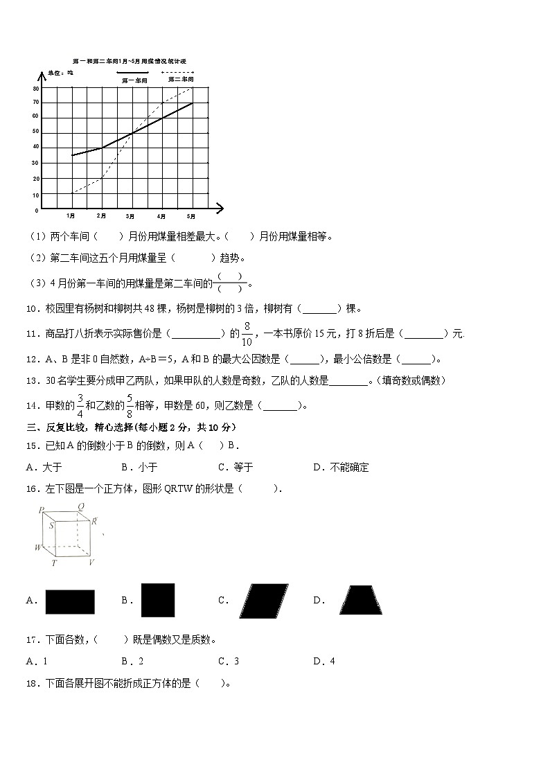 山东省临沂市罗庄区2022-2023学年五下数学期末统考试题含答案02