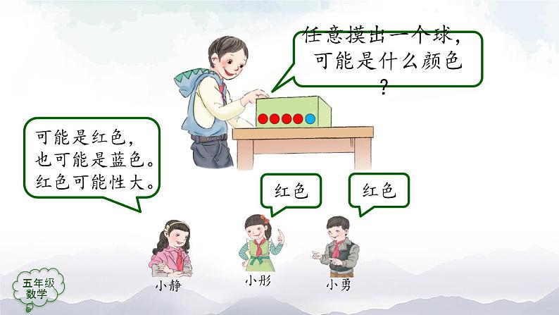 【精品课件】五年级上册数学教学课件- 可能性(第2课时) (人教版)(共46精品课件PPT)第4页